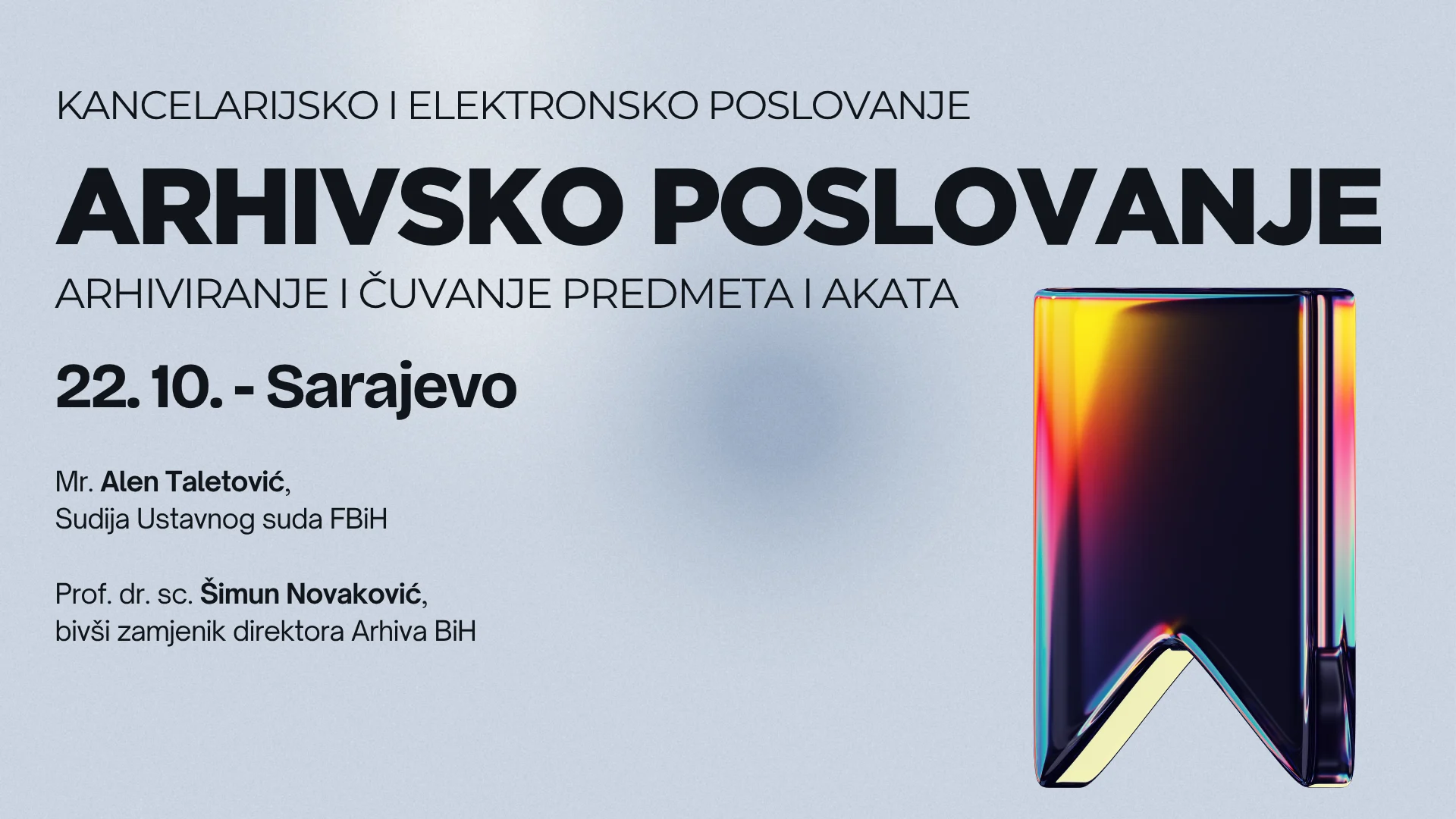 Seminar - Kancelarijsko i arhivsko poslovanje - Oktobar 2026