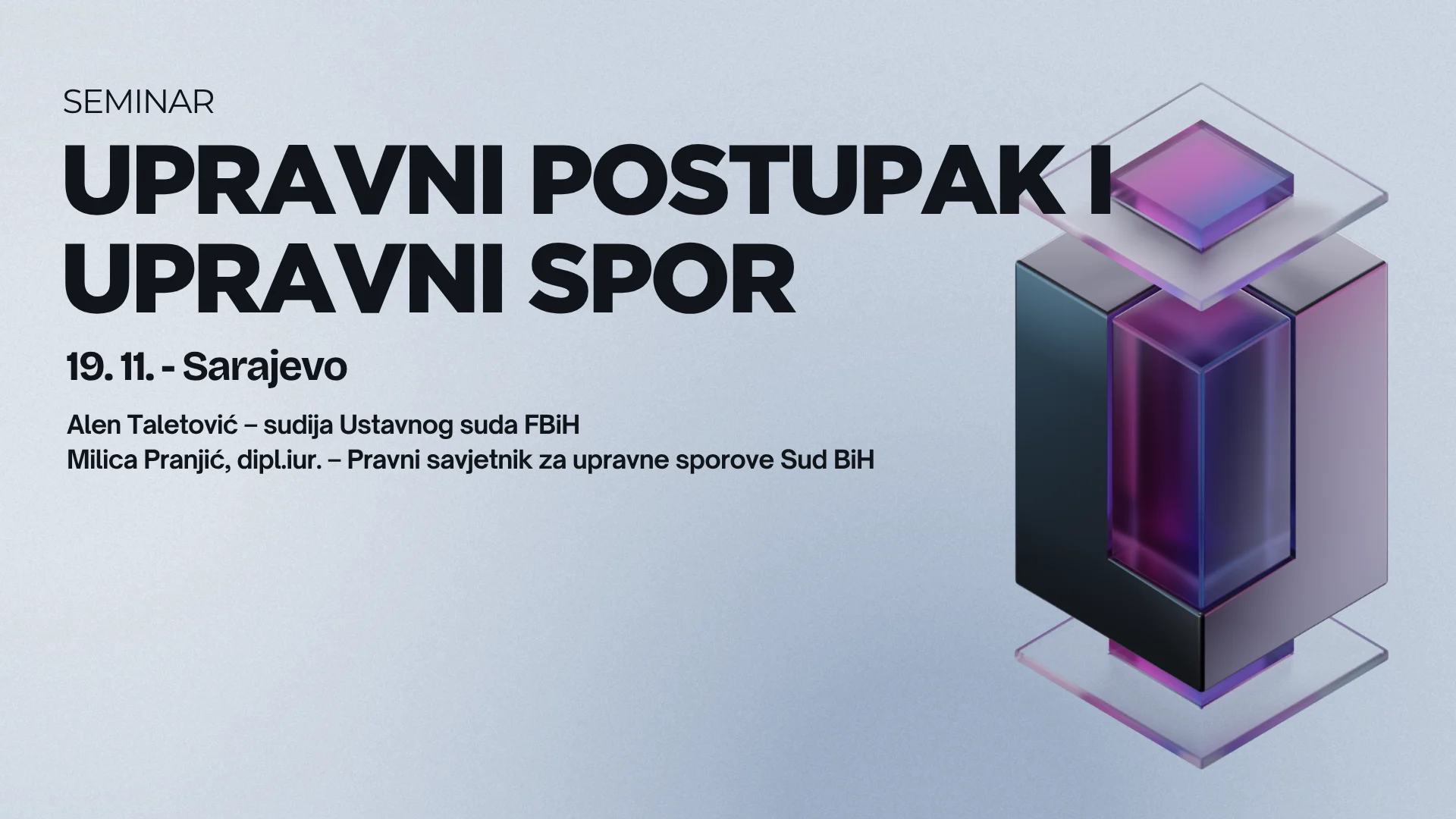 Seminar – Upravni postupak i upravni spor – Novembar 2026